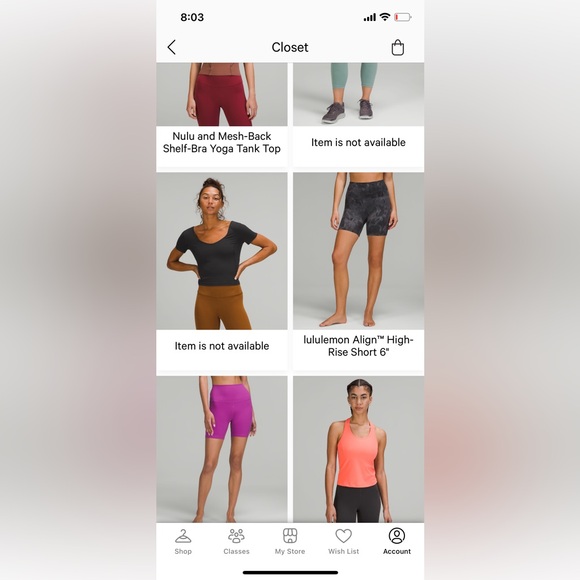 Lululemon Align High-Rise Shorts 6” – Grey Tie-Dye Size 12 - Picture 6 of 6